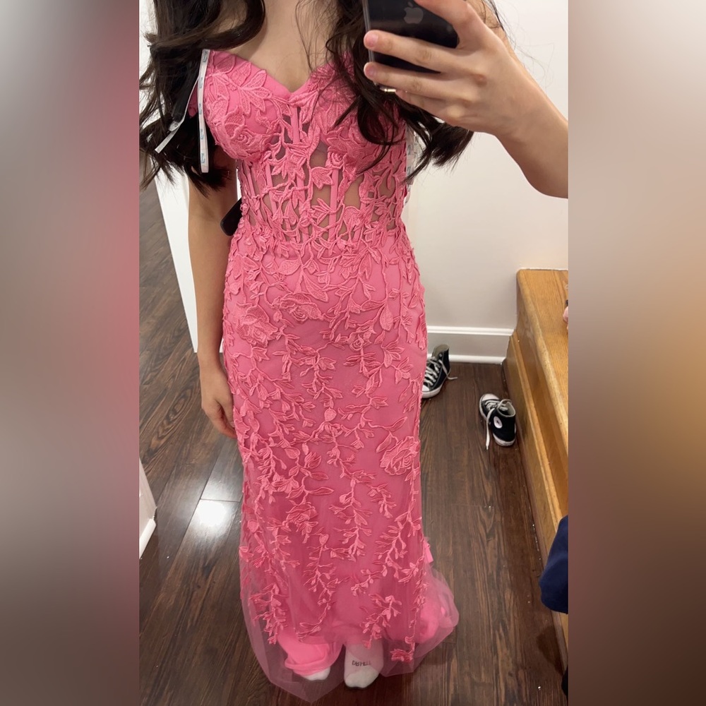 Pink prom dress